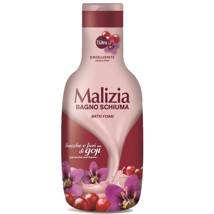 Malizia Bath foam płyn do kąpieli jagody goji i kwiaty 1000ml