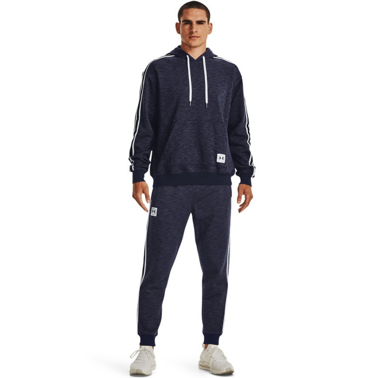 Męskie spodnie dresowe UNDER ARMOUR UA Essential Heritge Fleece Jogger - granatowe