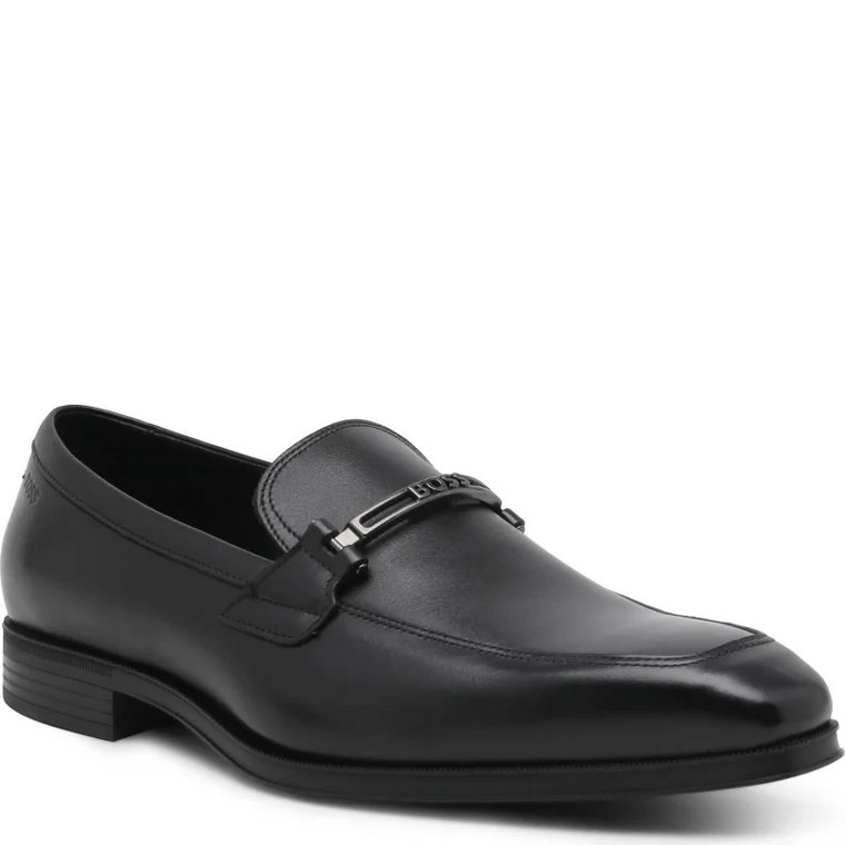 BOSS BLACK Skórzane loafersy Theon_Loaf_buhw