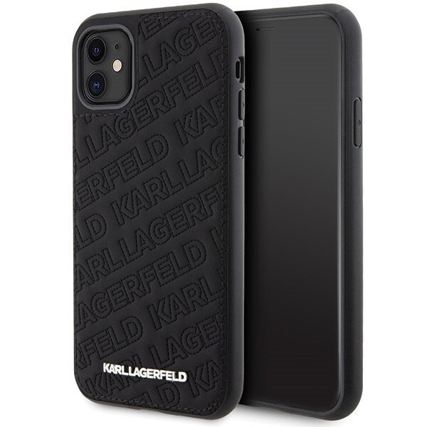 Karl Lagerfeld KLHCN61PQKPMK iPhone 11 / Xr 6.1" czarny/black hardcase Quilted K Pattern