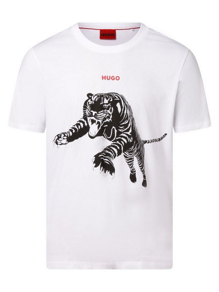 HUGO - T-shirt męski  Darpione, biały