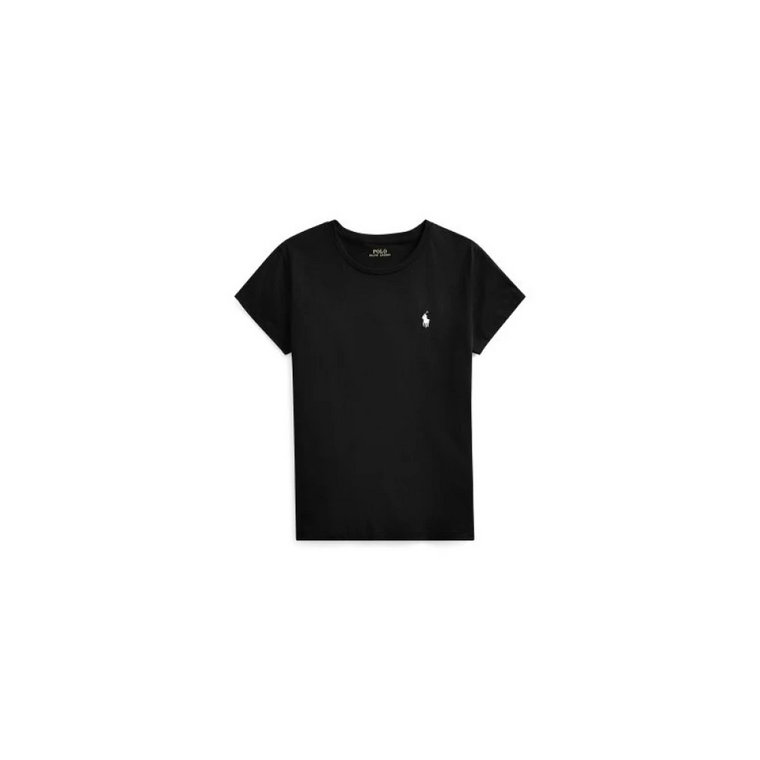 Czarna Bawełniana Koszulka z Jerseyu - Rozmiar M Ralph Lauren