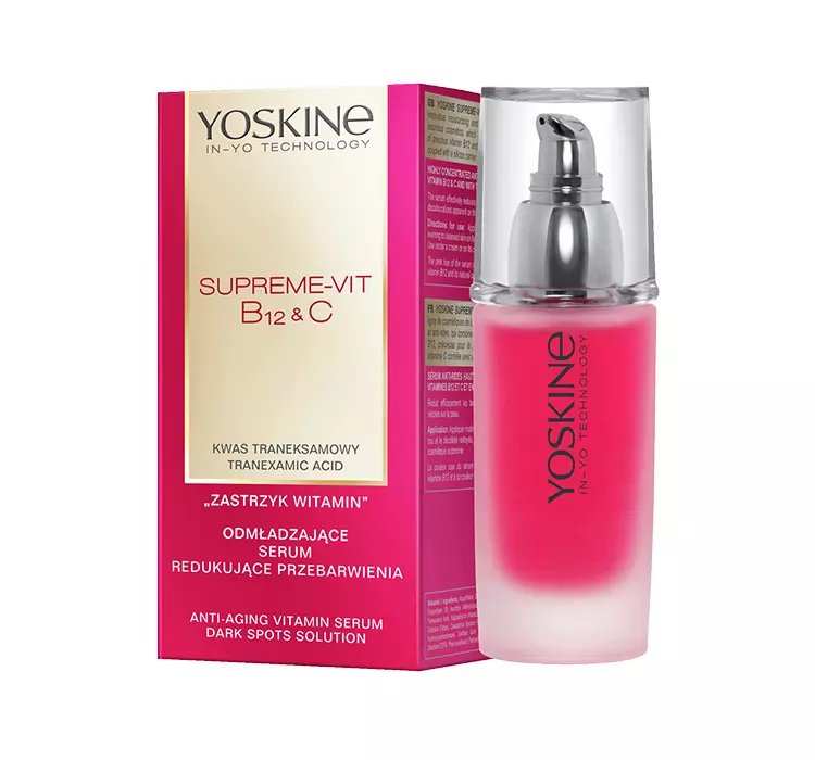 YOSKINE SUPREME-VIT B12 + C ODMŁADZAJĄCE SERUM REDUKUJĄCE PRZEBARWIENIA 50ML