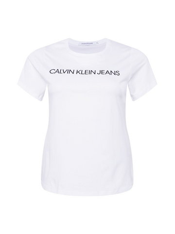 Calvin Klein Jeans Curve Koszulka  ciemny niebieski / biały