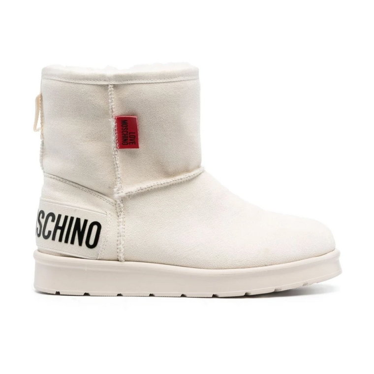 Białe Buty ze Stylem Love Moschino