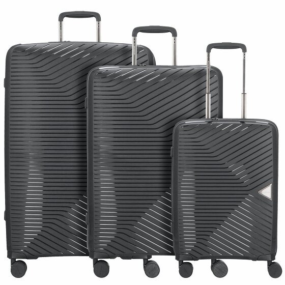 March15 Trading Gotthard 4-Wheel Suitcase Set 3szt. black