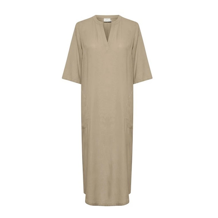 Chinchilla Sukienka Kaftan V-Neck Kaffe