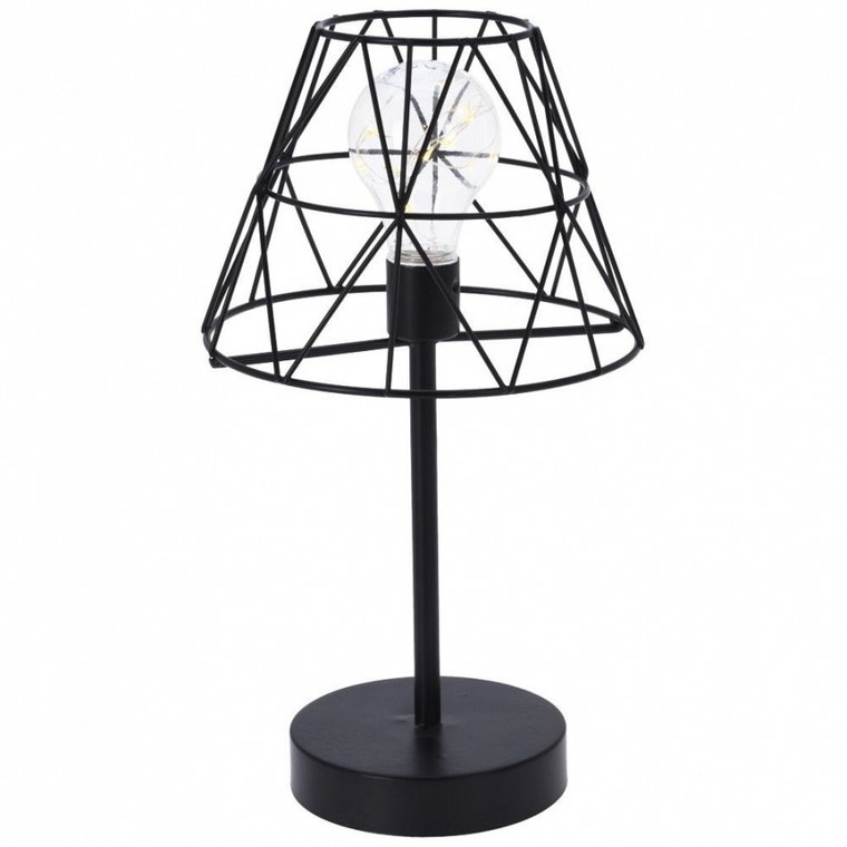 Lampa stołowa na baterię led czarna 30,5 cm kod: O-569895