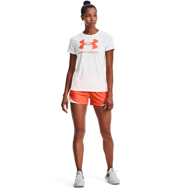 Damskie spodenki treningowe UNDER ARMOUR Play Up Short 3.0 - pomarańczowe