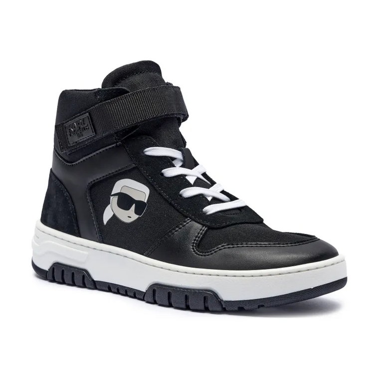 Karl Lagerfeld Kids Skórzane sneakersy