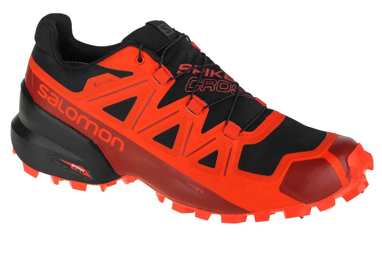 Salomon Spikecross 5 GTX 408082, Męskie, Czerwone, buty do biegania, syntetyk, rozmiar: 46