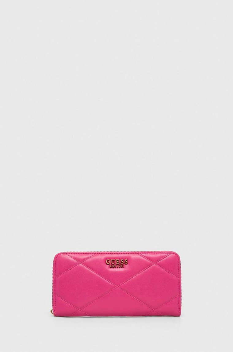 Guess portfel CILIAN damski kolor różowy SWQB91 91460
