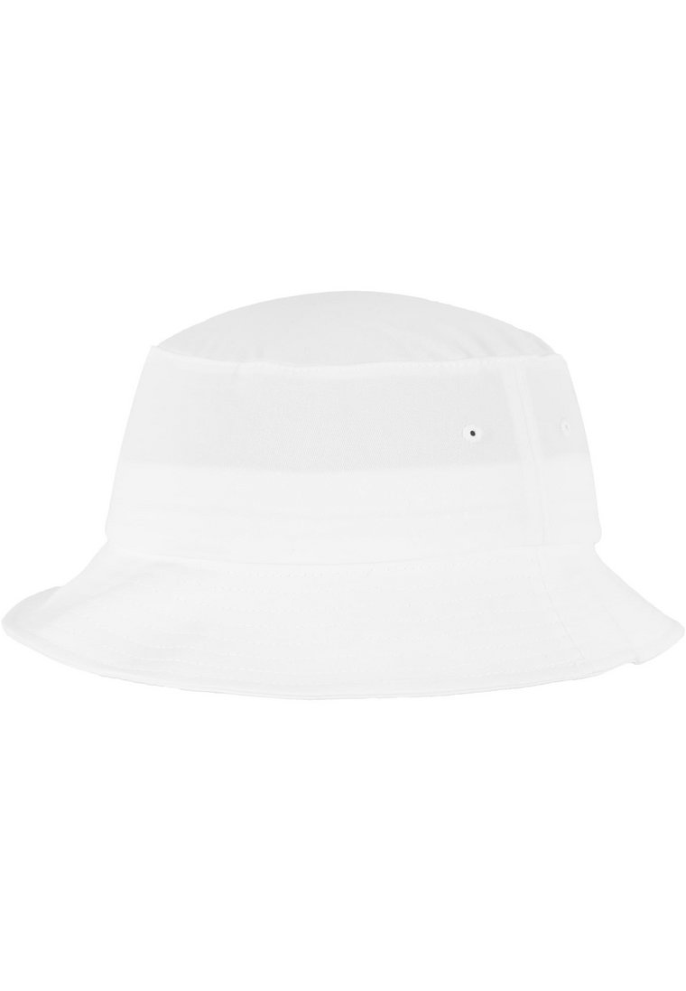 Czapka Z Daszkiem  Bucket Hat Biała Flexfit 5003 Cotton