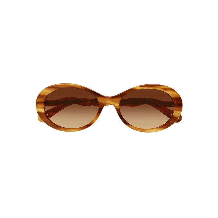 Okulary Zelie - Brązowe/Pomarańczowe Soczewki Gradientowe Chloé