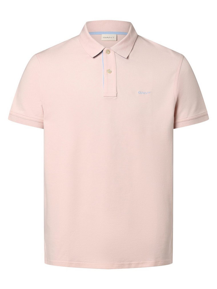 Gant - Męska koszulka polo, różowy