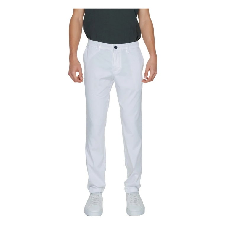 Białe Spodnie na Wiosnę/Lato Armani Exchange