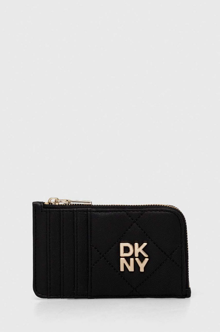 Dkny portfel skórzany damski kolor czarny R411BB82