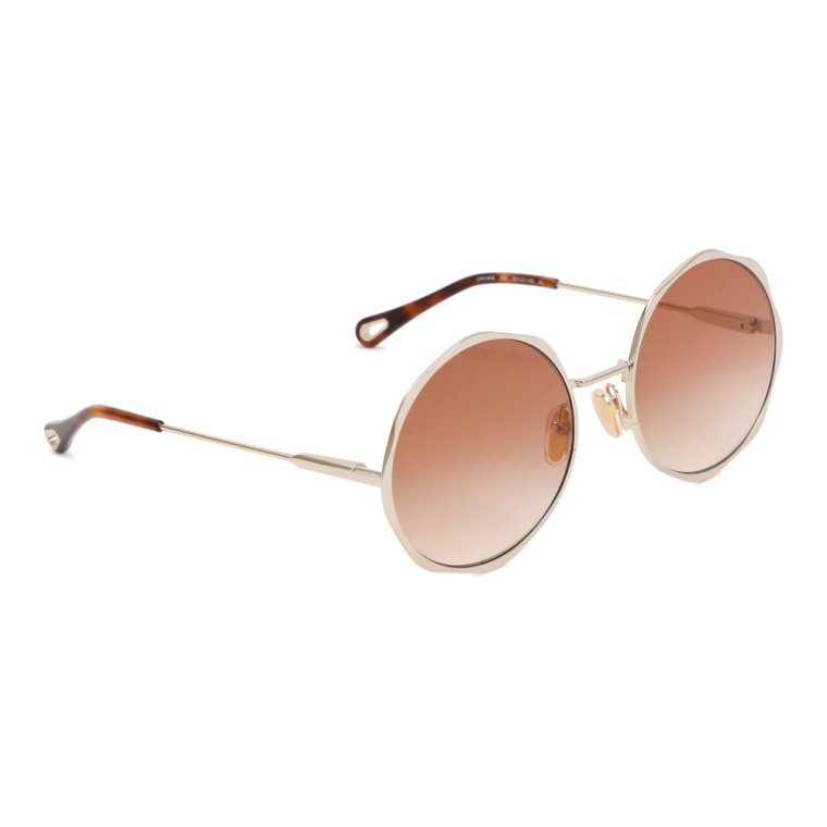 Metaliczne Okulary Przeciwsłoneczne Gradient Brick Ss24 Chloé