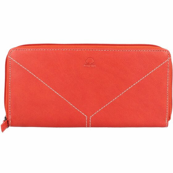 Greenburry Tumble Nappa Wallet Leather 20 cm tomato