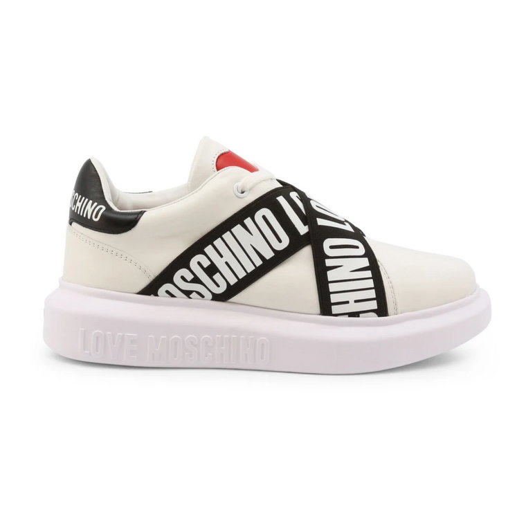 Sneakersy na Platformie dla Kobiet - Styl Ja15264G1Fia1 Love Moschino