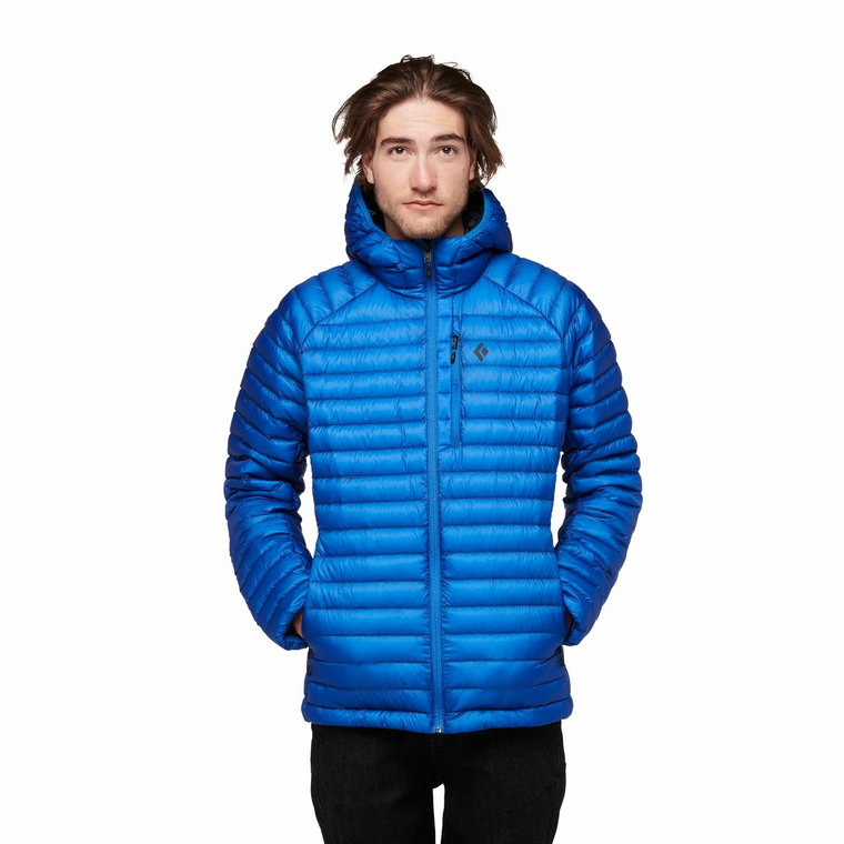 Męska kurtka puchowa Black Diamond Approach Down Hoody drifter blue - L