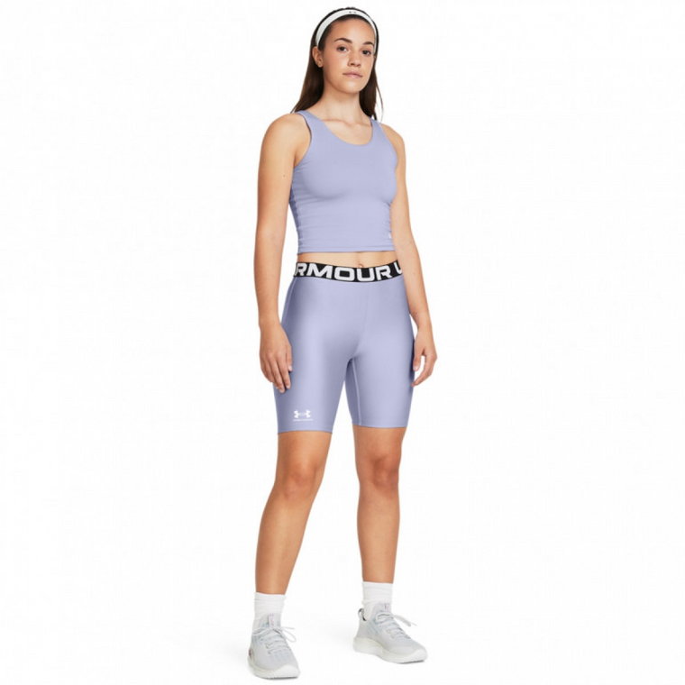 Damskie kolarki treningowe Under Armour UA HG 8in Short - fioletowe