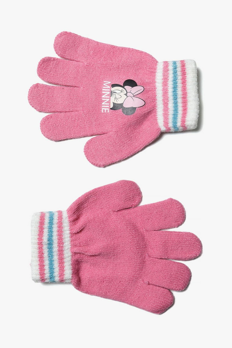 Zimowe rękawiczki dziewczęce Myszka Minnie