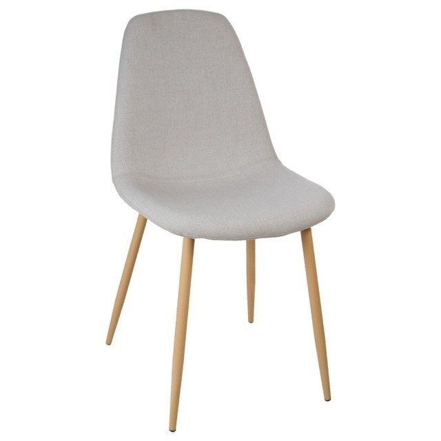 Krzesło tapicerowane MIA HOME Comfort, szare, 45x53x87 cm
