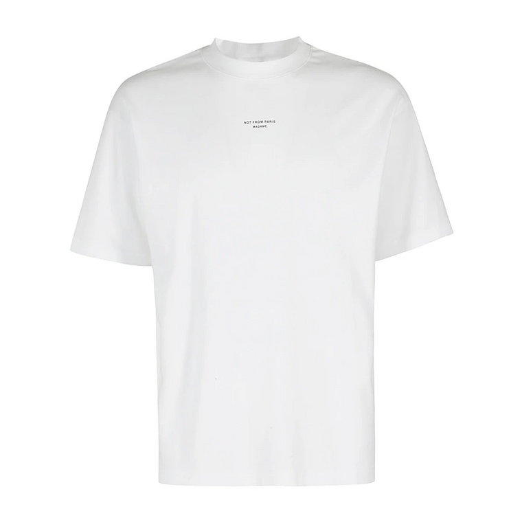 Klasyczny T-shirt ze Sloganem Drole de Monsieur
