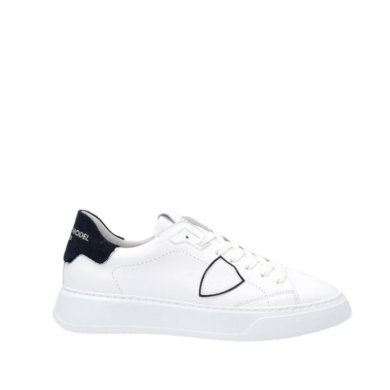 Białe Skórzane Sneakersy Aw23 Philippe Model