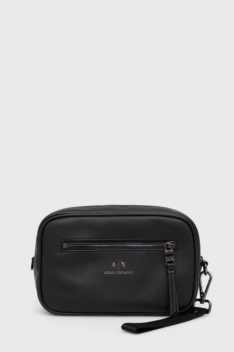 Armani Exchange kosmetyczka kolor czarny 958446 CC830