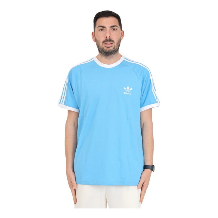 Jasnoniebieski T-shirt i Polo Adidas Originals