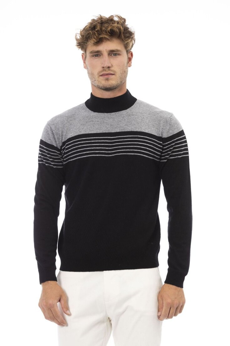 Swetry marki Alpha Studio model AU123H kolor Czarny. Odzież męska. Sezon: