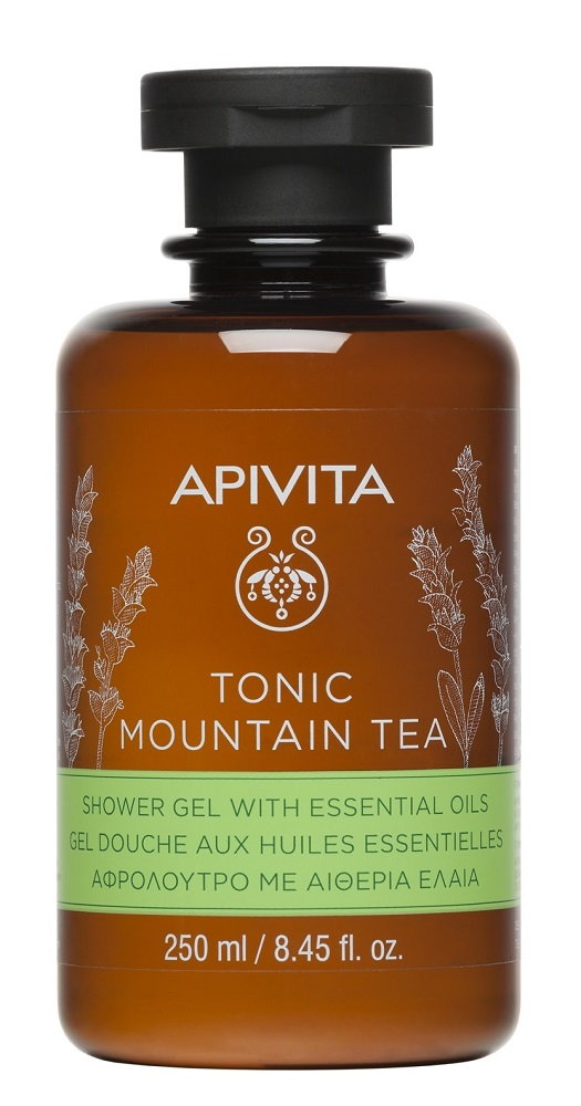 Apivita Tonic Mountain Tea Żel pod prysznic z Olejkami Eterycznymi