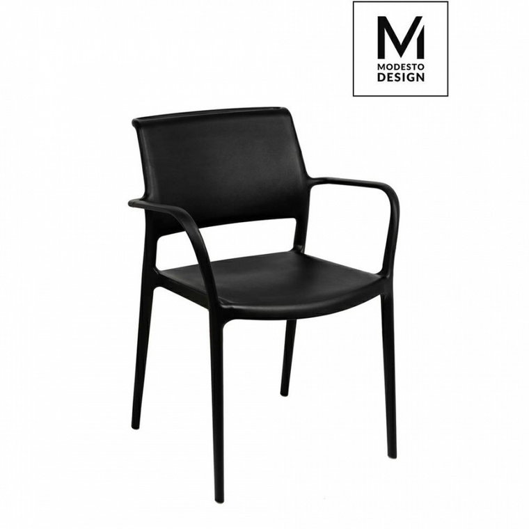 MODESTO krzesło PETRA czarne - polipropylen kod: 1211-APC