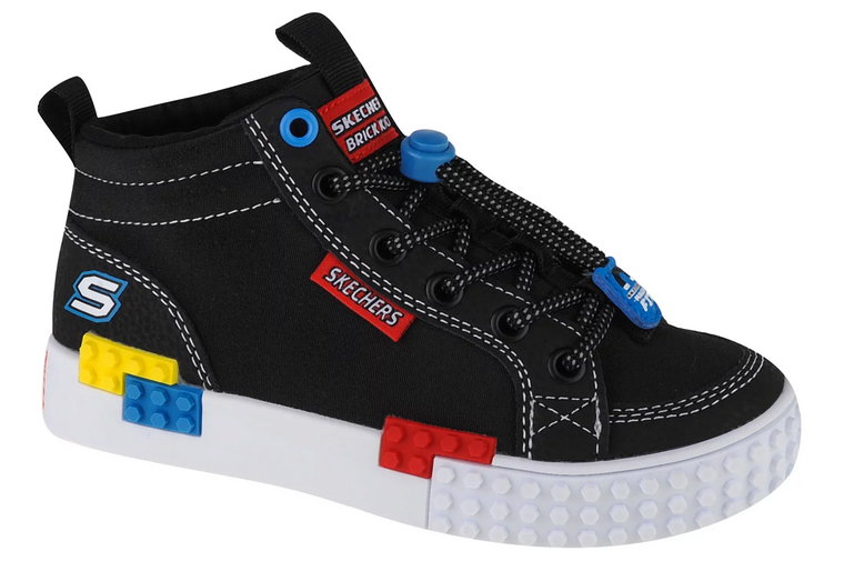 Skechers Kool Bricks 402223L-BKMT, Dla chłopca, Czarne, buty sneakers, tkanina, rozmiar: 29