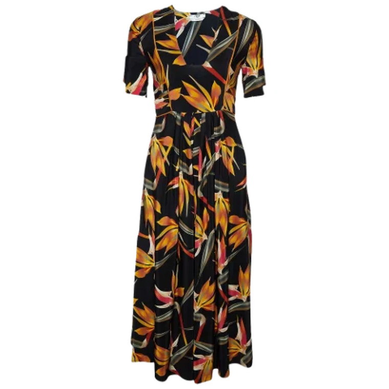 Pre-owned Silk dresses Fendi Vintage