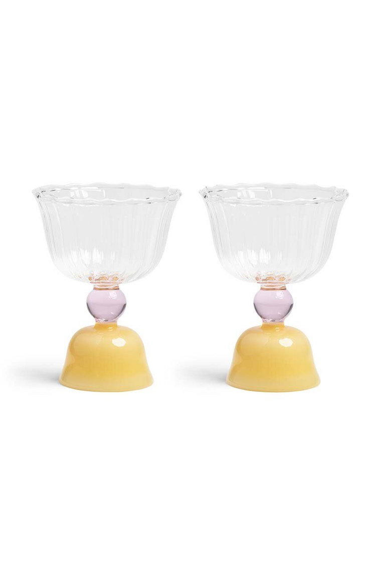 &k amsterdam zestaw kieliszków Glass Tulip Caramel 2-pack