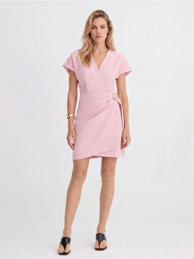 mohito pink dress MOHITO - - MOHITO PINK Floral Print High Neck Maxi Dress