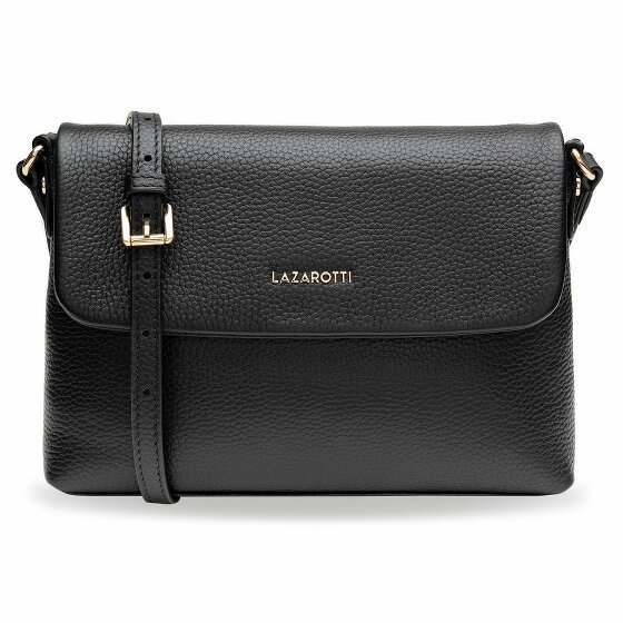 Lazarotti Bologna Skórzana torba na ramię 25 cm black