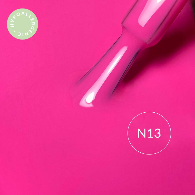 Lakier hybrydowy hipoalergiczny różowy 7ml - Neon Raspberry Pink N13
