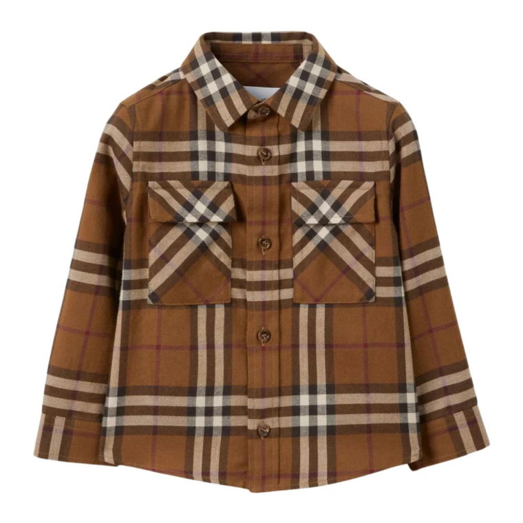 Koszula Dziecięca Vintage Check Brązowa Burberry