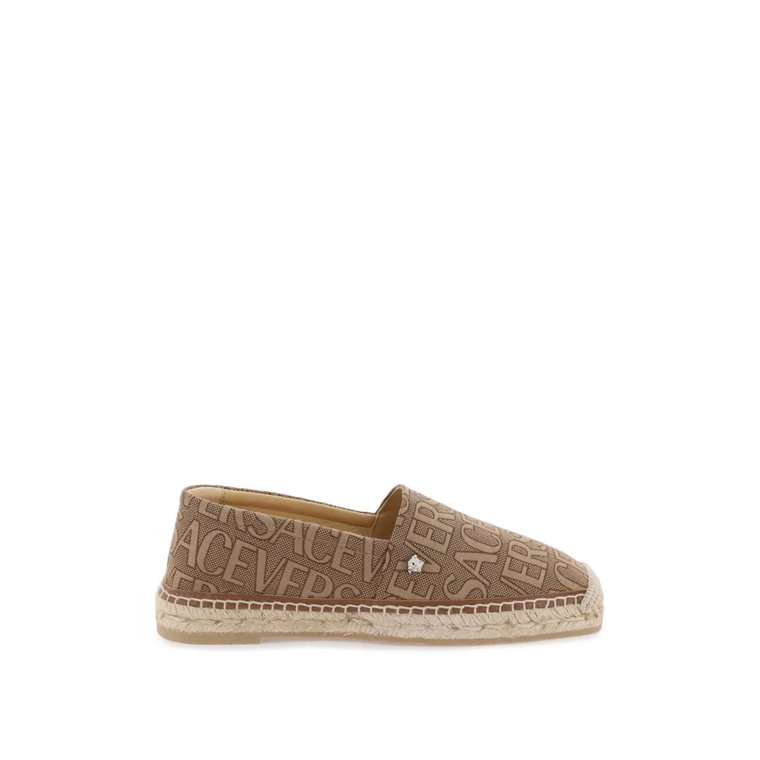 Allover Jacquard Espadrilles Versace