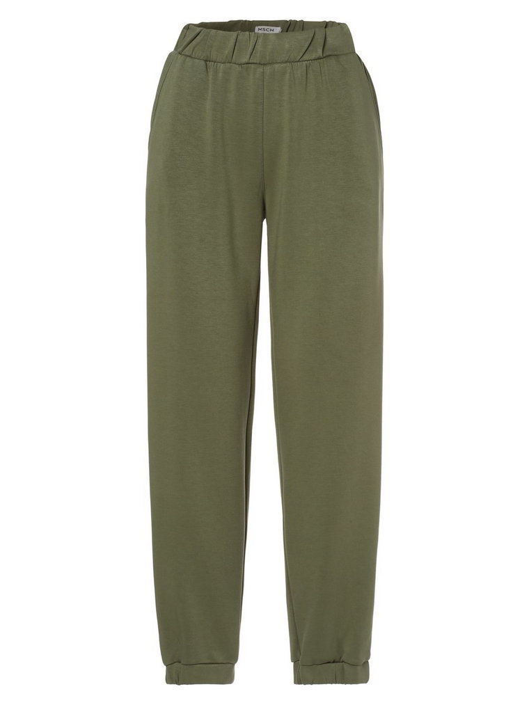Moss Copenhagen - Damskie spodnie dresowe  MSCHIma Q, zielony