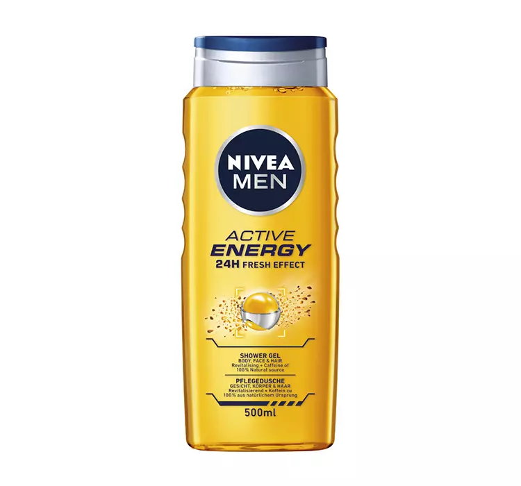 NIVEA MEN NIVEA MEN ACTIVE ENERGY 24 FRESH EFFECT ŻEL POD PRYSZNIC DLA MĘŻCZYZN 500ML