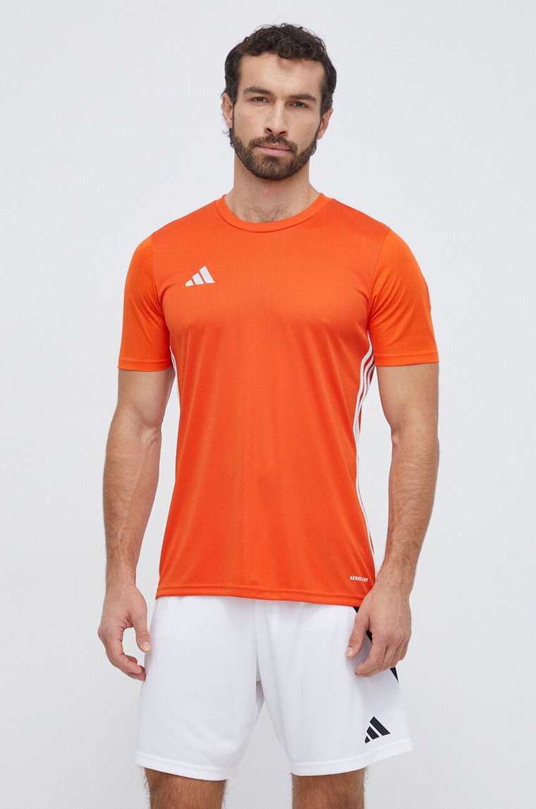 adidas Performance t-shirt treningowy Tabela 23 kolor pomarańczowy z aplikacją  IB4927