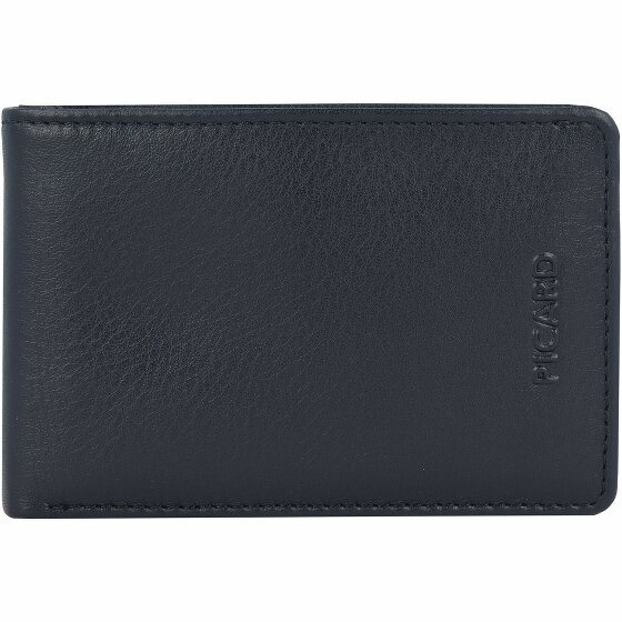 Picard Brooklyn Wallet V Leather 10 cm Schwarz