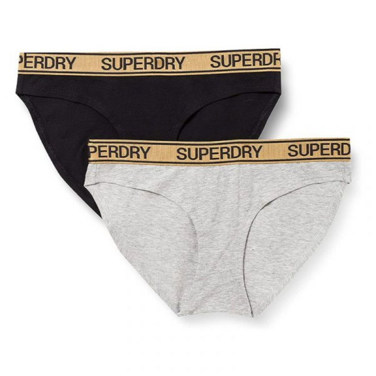 Majtki damskie zestaw Superdry Grace Super Brief bawełniane-XS