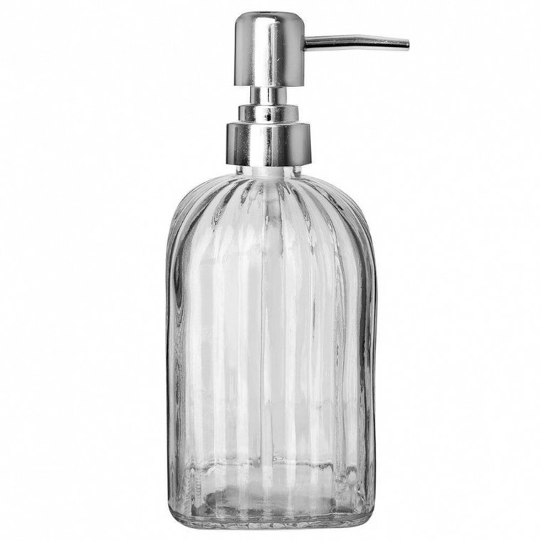 Pojemnik szklany do mydła lub płynu do naczyń dozownik na mydło płyn 550 ml kod: O-530786