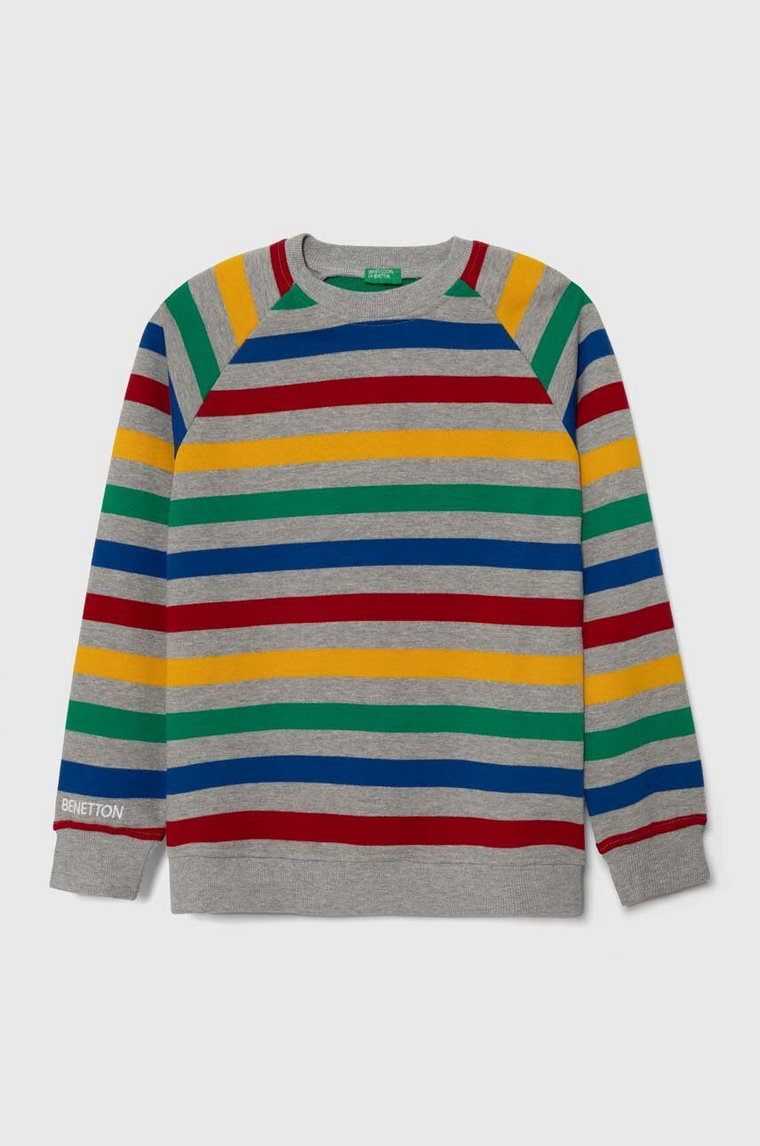 United Colors of Benetton bluza bawełniana dziecięca wzorzysta